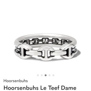 Hoorsenbuhs Le Teef Dame Silver Tri-Link Ring